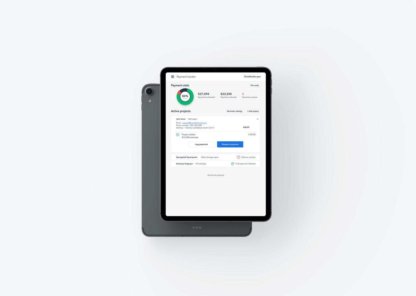 Hearth payments prototype for testing